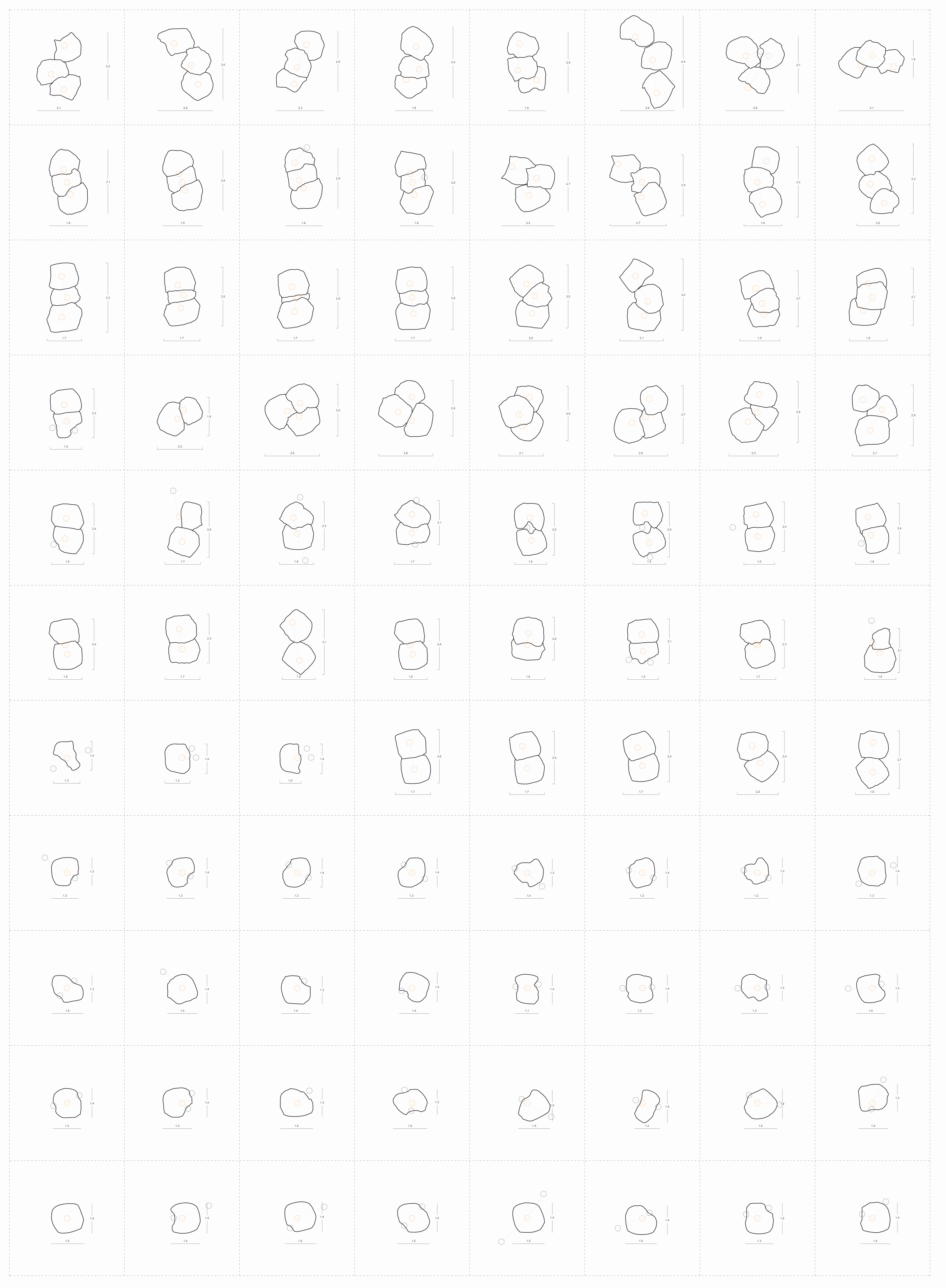Typological plan — prototype combinations